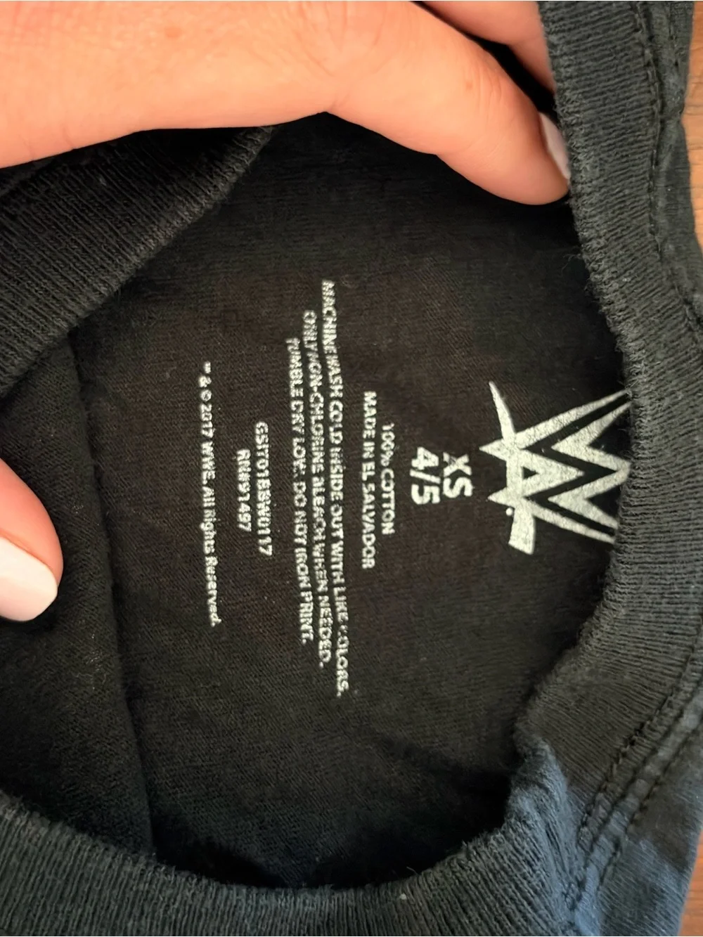 WWE Black Graphic Tee with Brock Lesnar, Dean Ambrose, Roman Reigns & John Cena